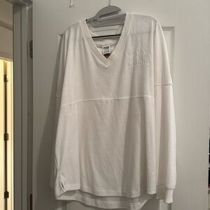 Victoria’s Secret pink Terry cloth long sleeve tee